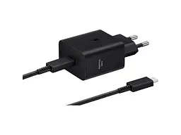Мережевий зарядний пристрій Samsung EP-T4511 45 W Type-C to Type-C cable Black (EP-T4511XBEGEU)