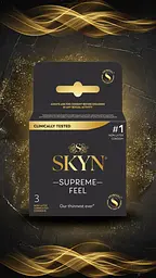 Презервативи Skyn Supreme Feel 3 шт ультратонкі, без латексу, з максимальним зволоженням - мініатюра 5