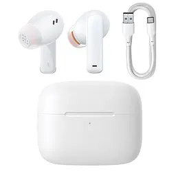 Бездротові навушники Baseus True Wireless Earphones Bowie M2+, BT5.2, 40mAh, 400mAh, 5h, Location, ANC, White NGTW190002 - мініатюра 6