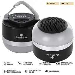 Ліхтар Mactronic з колонкою BeamBox (160 Lm) Bluetooth Speaker USB-C (ACL0041) (DAS303959) - мініатюра 9