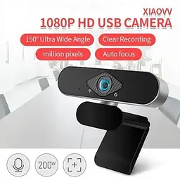 Вебкамера Xiaovv 1080P Full HD 6320s з автофокусом USB - мініатюра 6