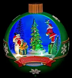 Прикраса декоративна House of Seasons Luville Collectables Куля Новорічна (8718861435313GREEN) - мініатюра 2