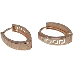 Золоті сережки Favoritum 2 в 1 з алмазною гранню. 2543