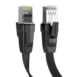 Високошвидкісний інтернет кабель RJ45 Cat8 Ethernet UGREEN плоский Lan мережевий кабель 0.5 м 40 Гбіт/с (10979)