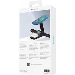 Бездротовий зарядний пристрій Proove Energy Fold 3in1 Black (WSEF15010001) [99593] - мініатюра 6
