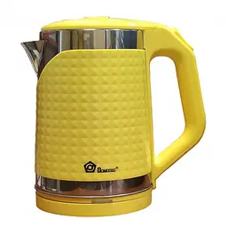 Електричний чайник дисковий жовтий 2 літри Domotec MS-5027 2000W - мініатюра 3