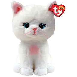 М'яка іграшка Ty Beanie Babies Біла кішка Amelia 15 см (37377)