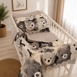 Комплект постільної білизни Ranforce Elite MirSon LITTLE KIDS Teddy Cloud 110 x 140 см (2200013681748)