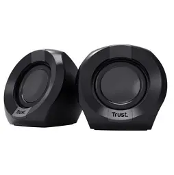 Колонки 2.0 Trust Polo, Black, 4 Вт, 3.5 мм, живлення від USB, 1.3 м (25164) - мініатюра 2