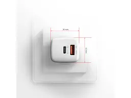 Мережевий зарядний пристрій AXAGON USB-C 30 W White (ACU-PQ30W) - мініатюра 6