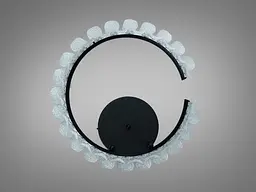 Стельова люстра LED Diasha 2511/500BK чорна 50 Вт з пультом - мініатюра 3