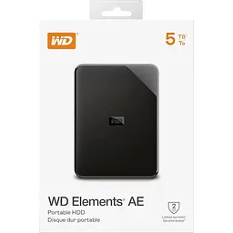 Зовнішній жорсткий диск WD Elements AE Portable 5TB (WDBEBA0050BBK-WESN) [165830] - мініатюра 6