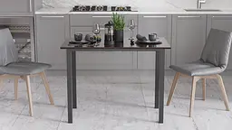 Стіл універсальний Knap Ferrum-decor 750x1400x700 Чорний метал ДСП Венге Магія 16 мм (FRD-106380) - мініатюра 2