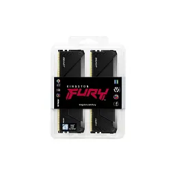 Модуль пам'яті для комп'ютера DDR4 16GB (2x8GB) 3200 MHz Beast Black Kingston Fury (ex.HyperX) (KF432C16BB2AK2/16WP) - мініатюра 5