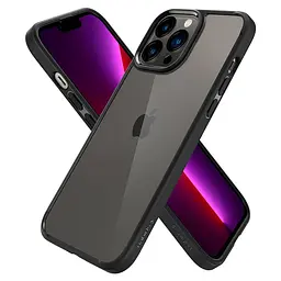 Оригінальний протиударний чохол для iPhone 13 Pro Max (6.7") Spigen Ultra Hybrid Matte Black (ACS03205) - мініатюра 10