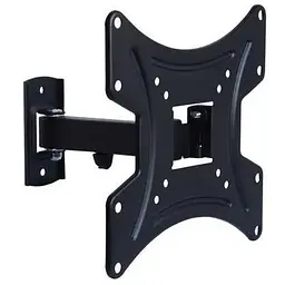 Настінне кріплення LCD/Plasma TV 15-42" Walfix R-333B колір чорний, до 25 кг, VESA:200x200 мм, нахил: -15º ~ +5º, поворот: до 180