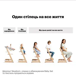Стільчик Stokke Tripp Trapp Vanilla White (100142) - мініатюра 3
