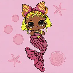 Картина за номерами "L.O.L. Surprise! Mermaids Queen Bee" KHO6265, 40х40 см
