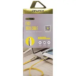 Кабель Awei CL-96 Micro cable 1m Yellow - мініатюра 2