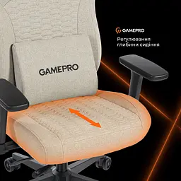 Геймерське крісло GamePro GC760LG Fabric Light Gray [148903] - мініатюра 12