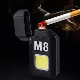 Електрозапальничка з LED ліхтариком USB запальничка імпульсна подарункова Lovers LV-6002 - мініатюра 4