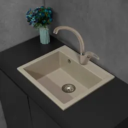 Кухонна мийка Fancy Marble Oregon пісочний 108067001 - мініатюра 3