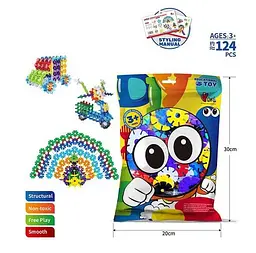 Конструктор, 124 деталі, у пакеті, 30x20x5 см - мініатюра 2