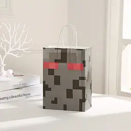 Подарунковий пакет Minecraft Ендермен — паперовий пакет з ручками для дитячого подарунка