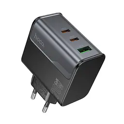 Сітчастий зарядний пристрій HOCO CS75A Star Speed ​​PD70W(2C1A) charger midnight чорний