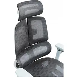 Офісне крісло GT Racer B-2450 White/Gray [121431] - мініатюра 8