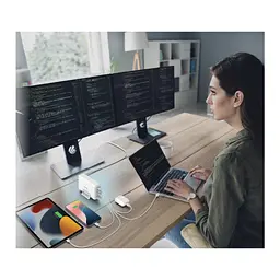 Зарядний пристрій D-Link 4xUSB-C + 1xUSB PD240W GaN white (DCF-241) - мініатюра 6