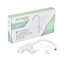 Змішувач для кухні Plamix Diego-011 white PM0657, Білий - мініатюра 6