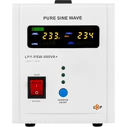 Джерело безперебійного живлення [ДБЖ] LogicPower LPY-PSW-800VA + АКБ LPM-MG 12V - 120Ah [22710] [110258] - мініатюра 2