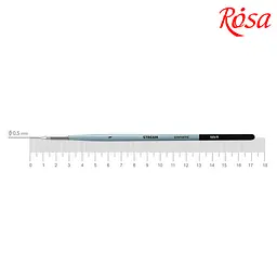 Пензель синтетика кругла лайнер Stream 123/5 №1 коротка ручка ROSA (4823098517108)