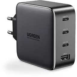 Зарядний пристрій 4xUSB 100W (3xUSB-C+USB-A) Gan Tech Fast GAN Charger чорний CD226 Ugreen (40747)