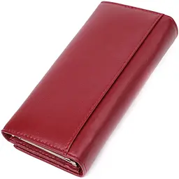 Місткий жіночий гаманець із натуральної шкіри ST Leather 23089 бордовий - мініатюра 5