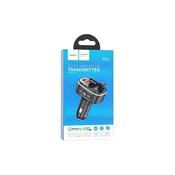 FM модулятор HOCO E62, Black, Box - мініатюра 5