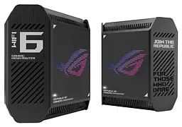 MESH-система ASUS mesh ROG Rapture GT6 AX10000 2Pcs Black 802.11ax (90IG07F0-MU9A20) - мініатюра 2
