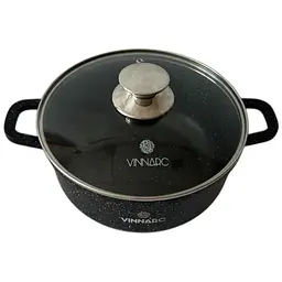 Каструля Vinnarc кругла 26 см 5.5 л вугільно-чорний (BL-0326NS) - мініатюра 2