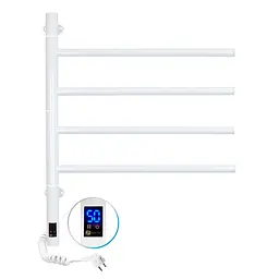 Електрична рушникосушка Navin Arabesque 480x600 Sensor з таймером, біла 12-123033-4860, Білий матовий, Електронний