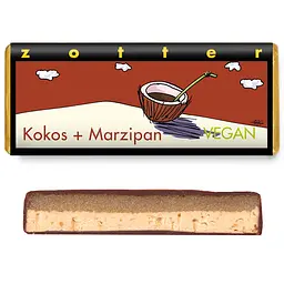 Шоколад чорний Zotter Coconut + Marzipan органічний 70 г - мініатюра 3