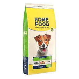 Сухий корм для активних собак та юніорів Home Food Adult Mini малих порід з ягнятиною та рисом 10 кг