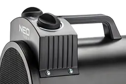 Теплова гармата Neo Tools електрична, 3кВт, 80м кв, 354м куб/год, нагрів. елемент - нерж. сталь, IPX4, чорний - мініатюра 5