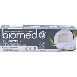 Зубна паста Biomed Superwhite Дбайливе відбілювання і зміцнення чутливої емалі 100 г - мініатюра 3