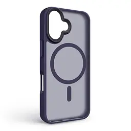 Чехол для Apple iPhone 16, Uniq MagCase, синий, противоударный, панель-накладка с MagSafe, ударопрочный TPU+PC, с магнитом MagSafe, поддержка полноценной беспроводной зарядки, ArmorStandart (ARM79497) - мініатюра 2