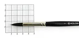 Пензель білка кругла Classic 3049R № 7 коротка ручка KOLOS (4823064900125)