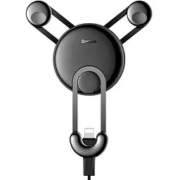 Автомобільний утримувач холдер Baseus Holder YY Vehicle-Mounted with Lightning Cable SULYY-01 Black