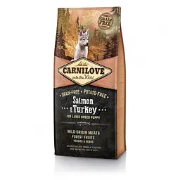 Сухий корм Carnilove Puppy Large Breed Salmon & Turkey 12 кг для цуценят великих порід