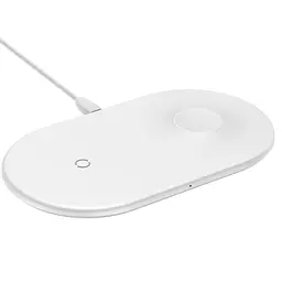 Бездротовий зарядний пристрій Baseus Smart 2 in 1 (Phone + Watch) Type-C Version 10W WX2IN1P20-02 White - мініатюра 4