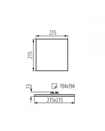 Точковий світильник Kanlux 29598 Arel LED DL 25W-NW - мініатюра 2